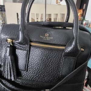 Kate Spade Textured Black Satchel
